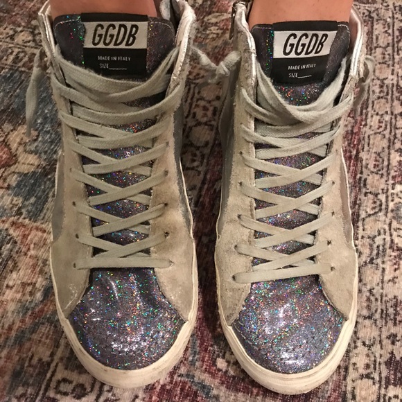 Golden Goose Shoes | Golden Goose Glitter Slide Size 39 | Poshmark
